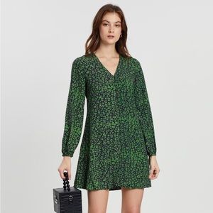Mango Suit Printed Mini Dress - US 8